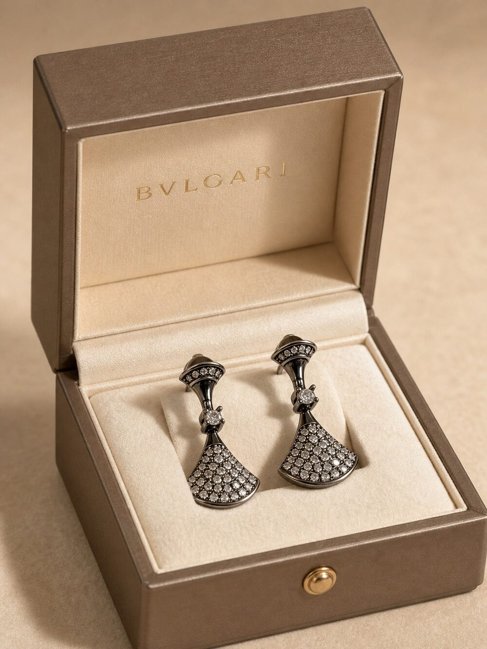 Bulgari Refined Statement Earrings Style 1ai | New with Box - Picture 2 of 9
